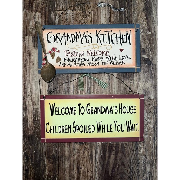 Retro vintage Grandma Signs Collection, Cottage Chic Home Sweet Sign Bundle - Picture 2 of 12